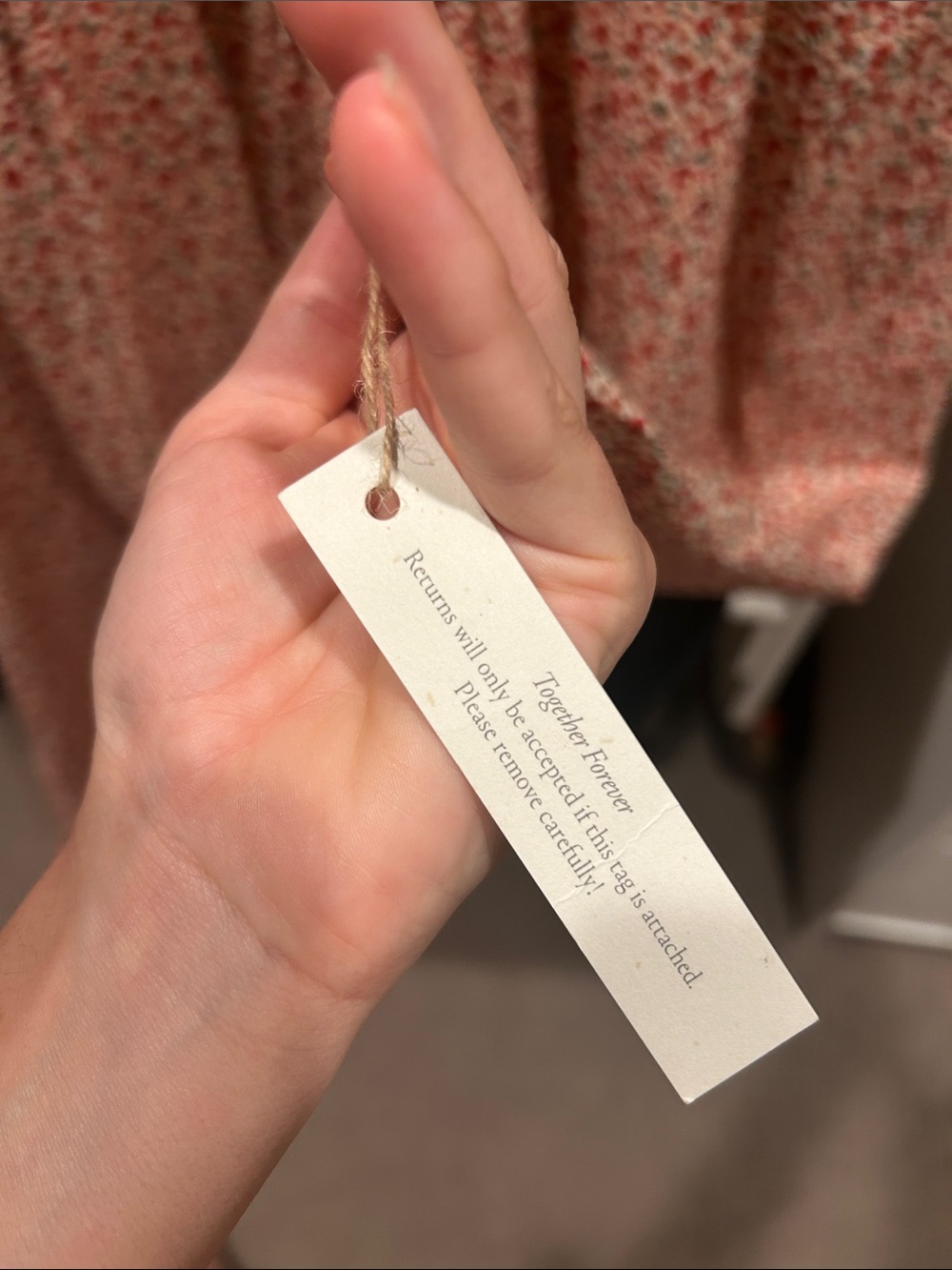 The Simple Dawn Dress | Maroon Calico × 1 - Picture 7 of 7